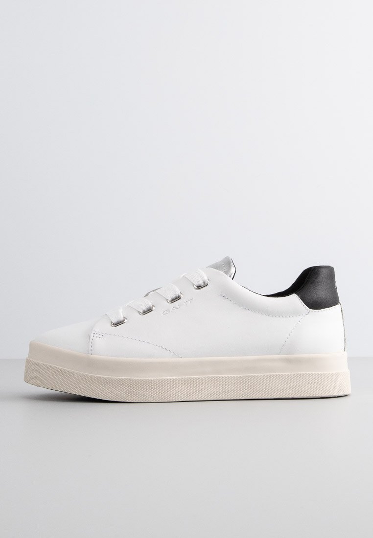 GANT AVONA - Sneaker low - wht/blk/silver