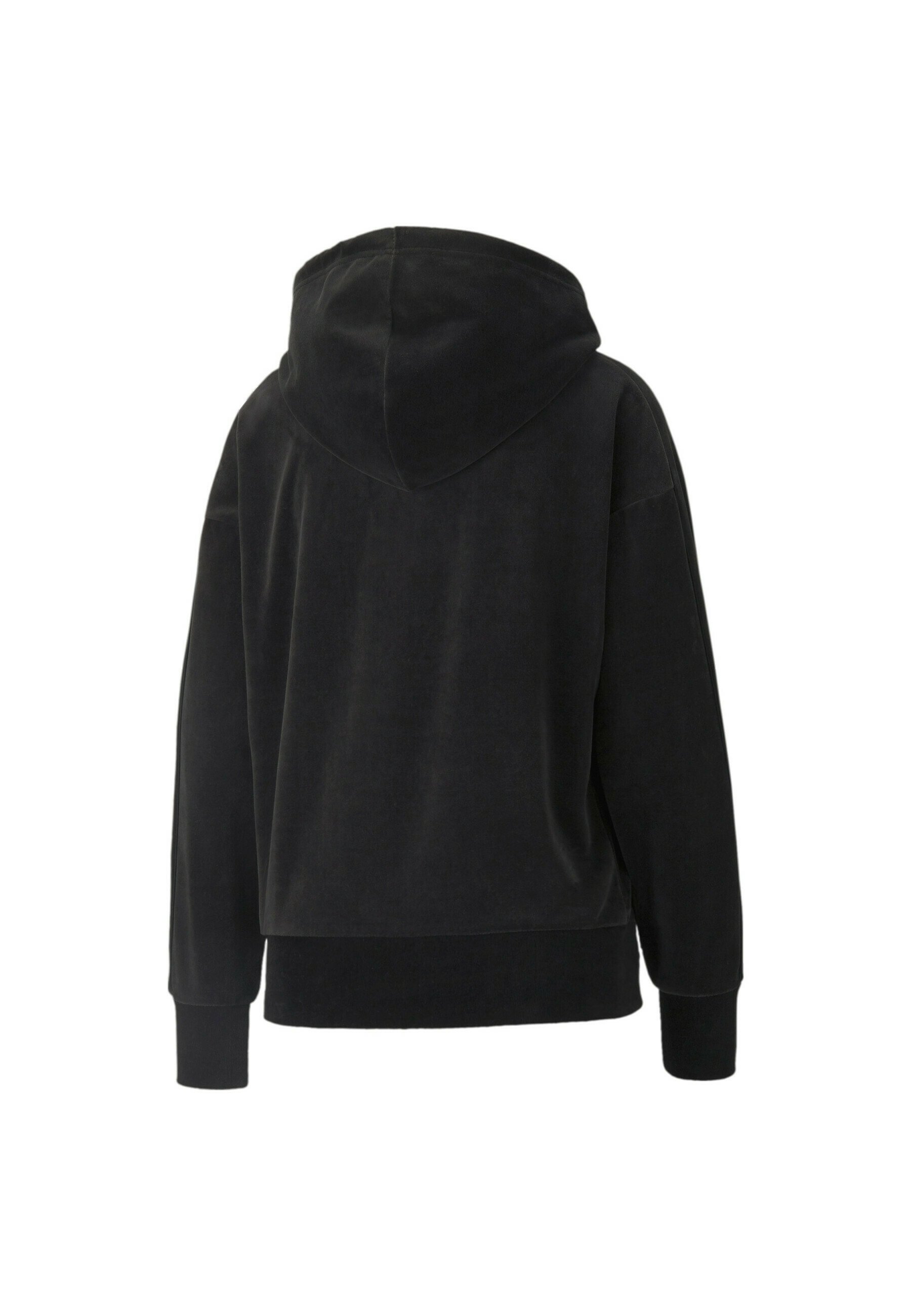 Puma ICONIC HOODIE - Hoodie - puma black/black - Zalando