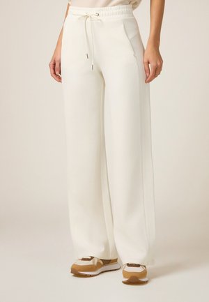 JOGGERS A PALAZZO SOFT TOUCH - Pantaloni sportivi - bianco