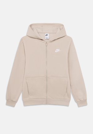 CLUB UNISEX - Cipzáras pulóver - cream/white