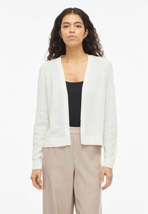 VILOLLO OFFENE - Cardigan - white alyssum