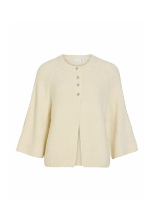 VILA, KNITTED CARDIGAN VIBOWS 3/4 SLEEVED - Gilet - birch