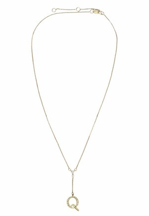 ALPHABET LETTER Q PENDANT - Halskæder - gold coloured