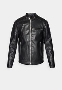 ONSGUS RACE JACKET  - Faux leather jacket - black