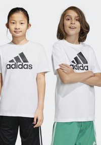 adidas Performance T-Shirt print - white/black