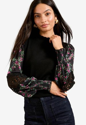 Love & Roses Jumper - black floral