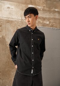 Carhartt WIP WELDON - Camisa - black stone washed