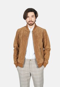 Freaky Nation - TED - Chaqueta de cuero - cognac Imagen en miniatura 1