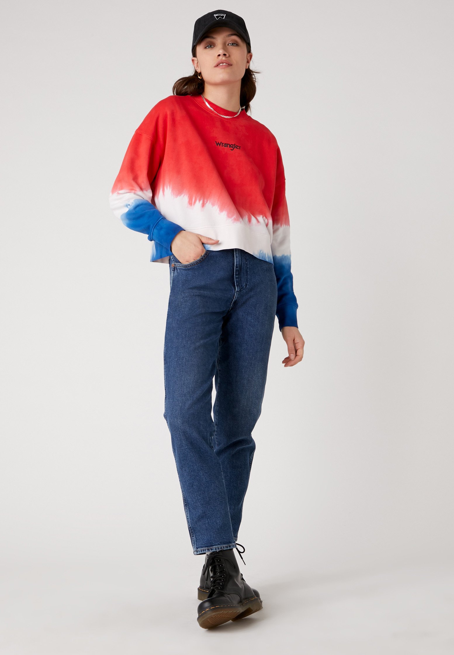 Wrangler BOXY RETRO Trui wrangler blueRood Zalando.nl Wrangler BOXY RETRO Trui wrangler blueRood Zalando.nl