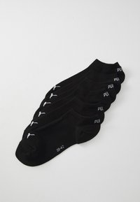 SNEAKER PLAIN UNISEX 6 PACK - Socken - black