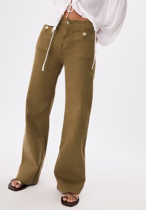 Stradivarius, Pantalon classique - khaki
