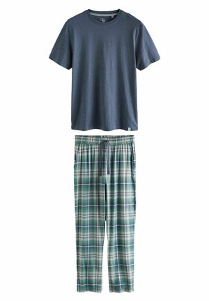 LIGHTWEIGHT SET - REGULAR FIT - Pijama - blue green soft check