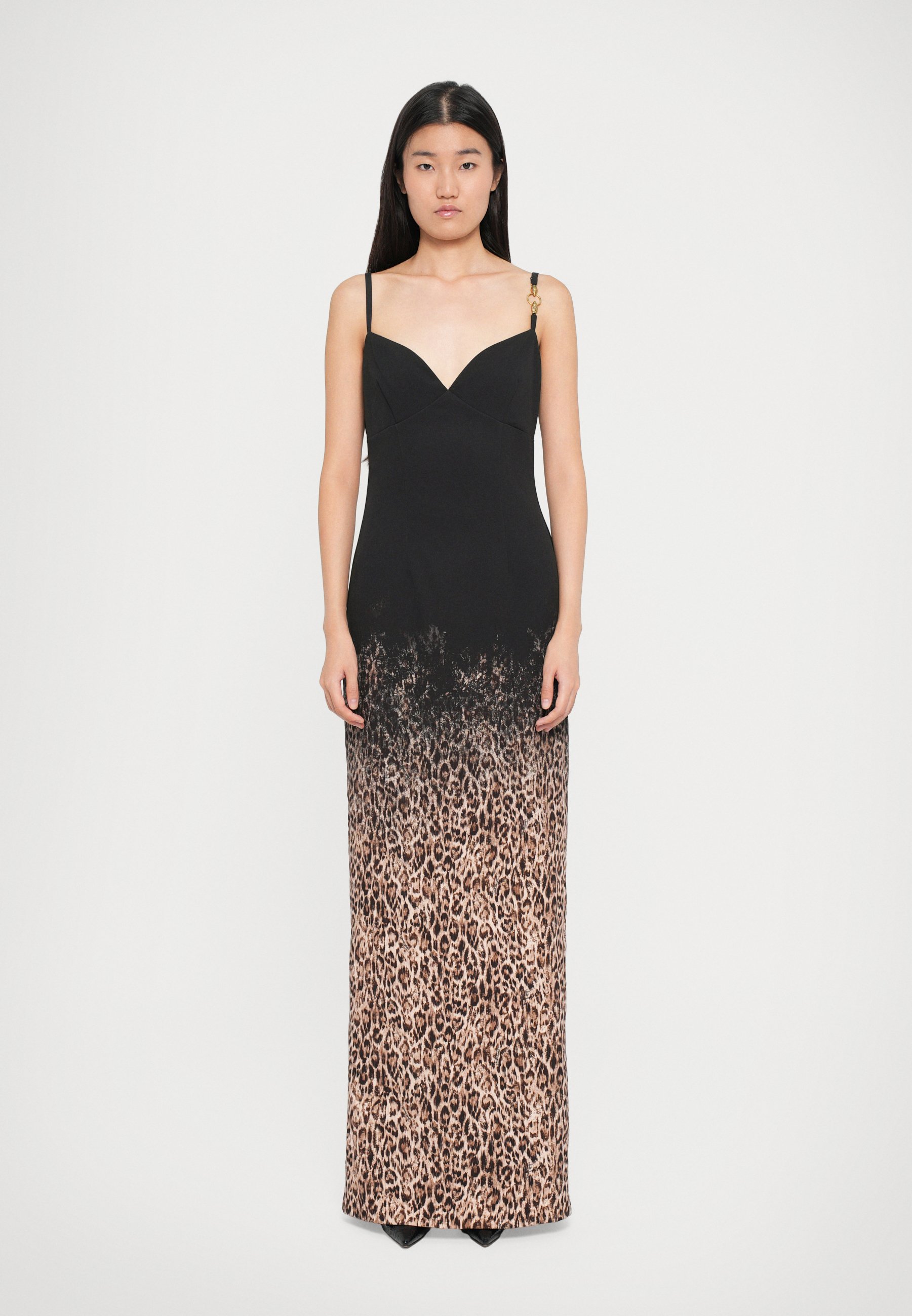 Just Cavalli LONG PLACED - Cocktail dress / Party dress - beige/black/beige  - Zalando.ie
