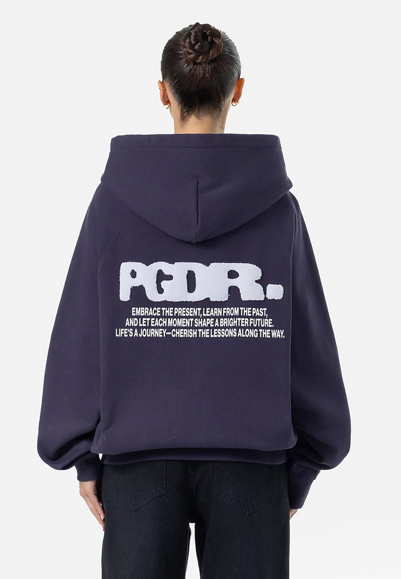 Pegador DEE OVERSIZED - Sweatjakke - washed indigo blue