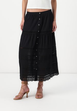 TRIM MAXI SKIRT - Maxirok - true black
