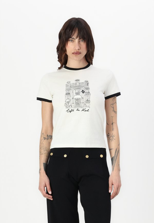 x JORGE PARRA SLIM-FIT - Print T-shirt - cannoli cream