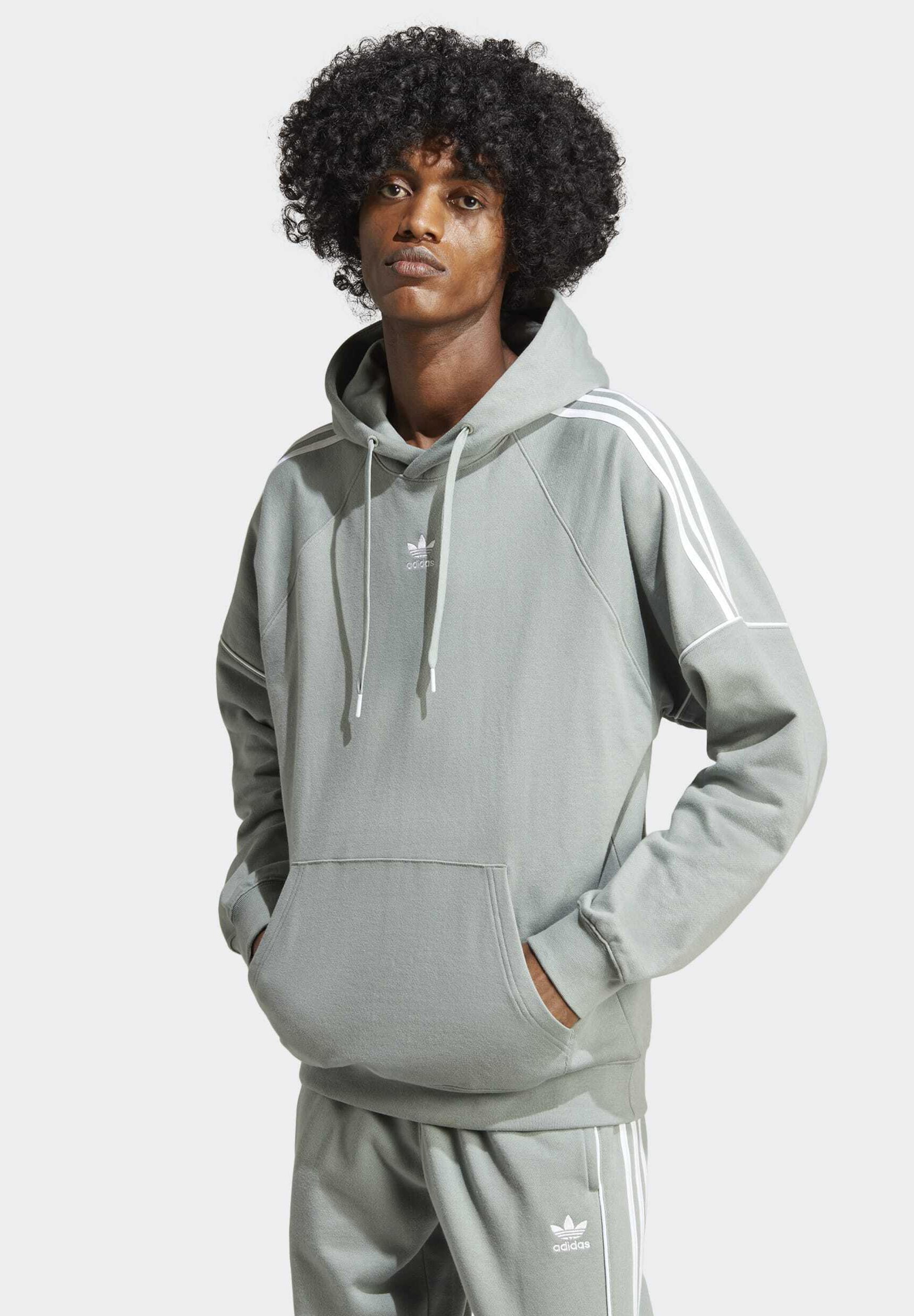 adidas originals authentic hoody in grey