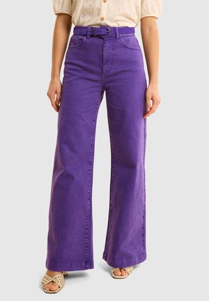 ALICIA - Vaqueros a campana - navy blue