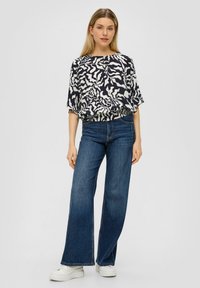 s.Oliver MIT GESMOKTEM BUND - Blouse - navy