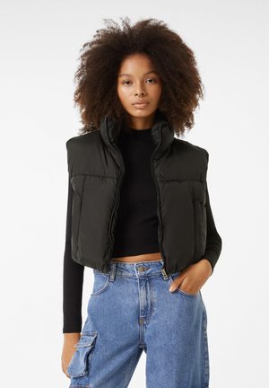 CROPPED - Waistcoat - black