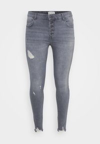 CARWILLY LIFE - Oprijete (skinny) kavbojke - grey denim