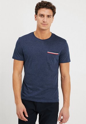 T-shirts basic - mottled dark blue