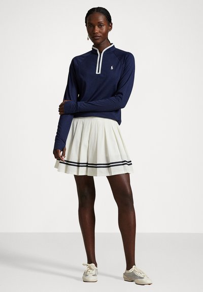 Polo Ralph Lauren JERSEY KNIT PULLOVER - Ilgarankovis viršutinės dalies drabužis - refined navy/ceramic white