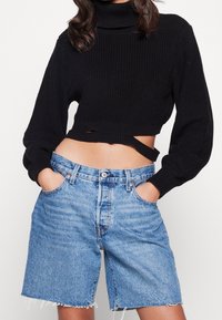 Noisy May Strickpullover - black