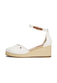FLAG CLOSED TOE MID WEDGE - Scarpe con plateau - ecru