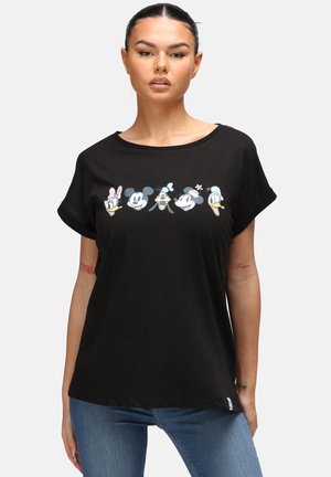 DISNEY LINE FRIENDS    - T-shirt med print - black