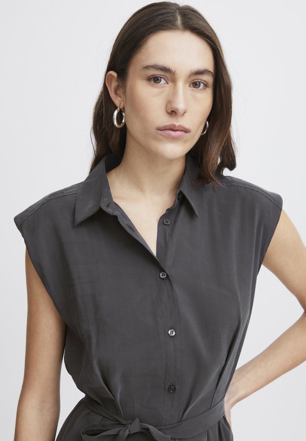 IHCINOMA - Shirt dress - asphalt4