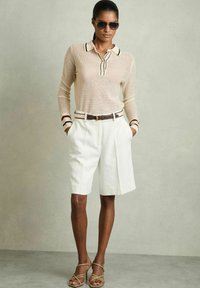 Reiss REGULAR FIT - CECERE TIPPED - Långärmad tröja - neutral
