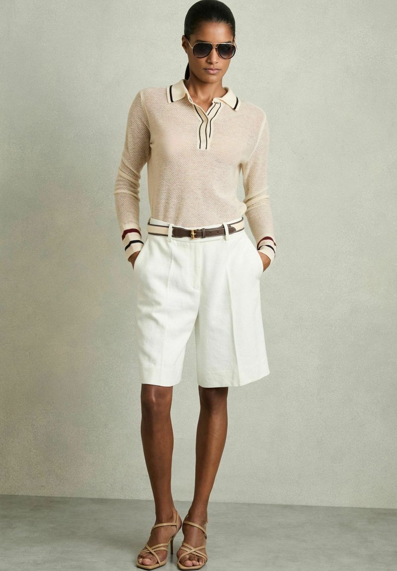 Reiss REGULAR FIT - CECERE TIPPED - Långärmad tröja - neutral
