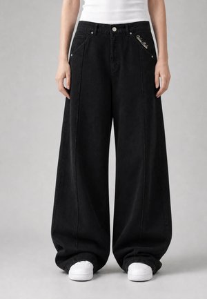 Vertere Berlin, VERVE BAGGY JEANS UNISEX - Jean baggy - washed black