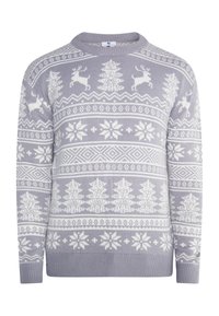 X-MAS MIMO - Svetr - grau weiss