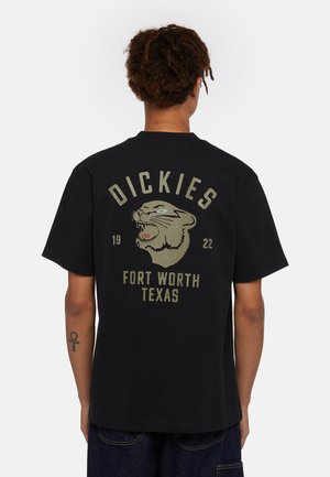 Dickies PANTHER SS - Print T-shirt - black