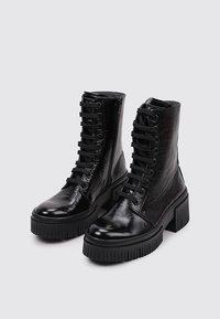 *Art Bottines à plateau - black