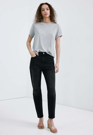 Mango, Jeans Tapered Fit - black denim