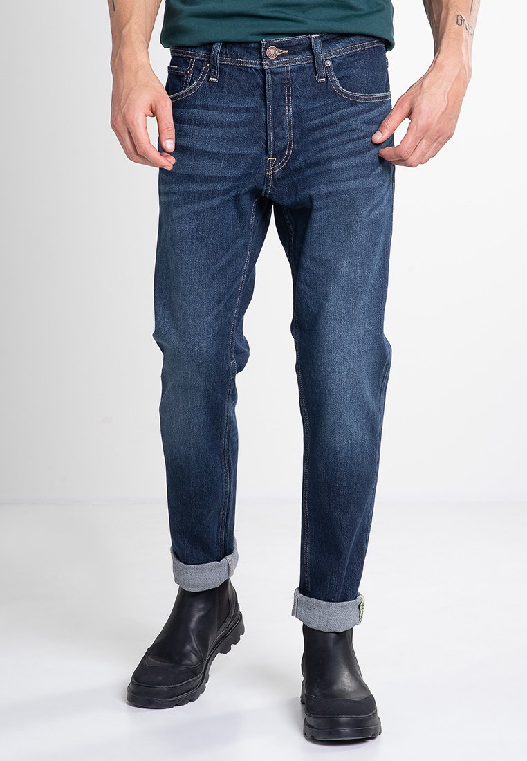 jack & jones Straight leg jeans blauw denim/bluedenim