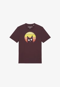 Niet geselecteerd, red brown