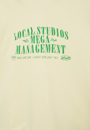 PULL&BEAR, STWD GRAPHIC SHORT SLEEVE - T-SHIRT - T-shirt imprimé - yellow