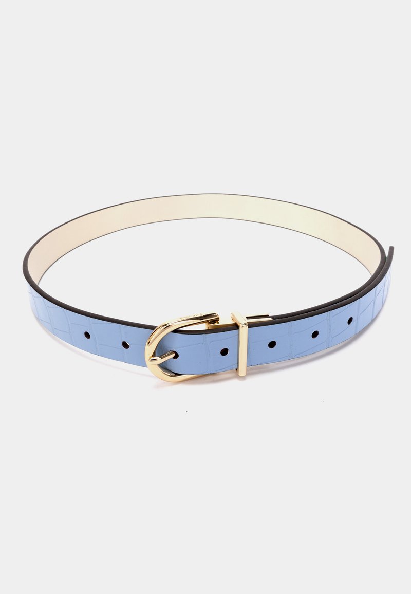 Kate Spade Blue and Ivory Reversible Belt Kate Spade Reversible Belt - ShopStyle main image 3