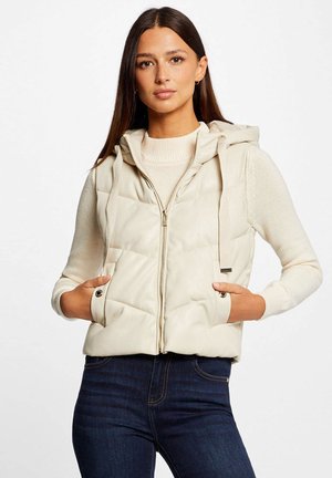 Morgan PADDED WITH HOOD - Veste sans manches - ivoire