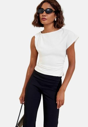 Friends Like These, RUCHED DETAIL TOP - Bluse - ivory