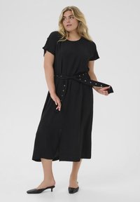 Kaffe Curve TENNA - Freizeitkleid - black deep