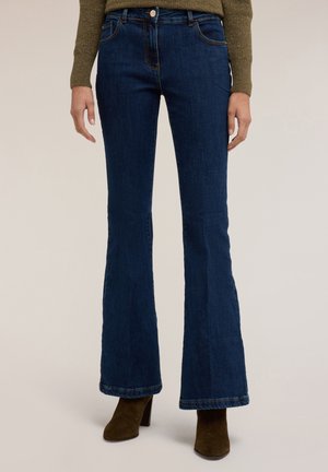 PUSH-UP ELLE - Vaqueros a campana - blu