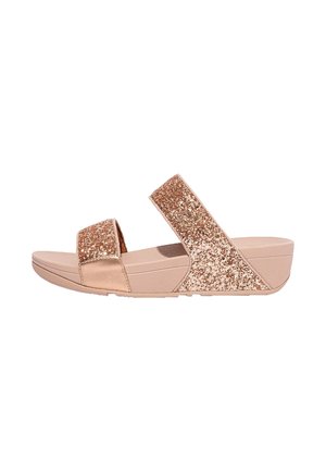 LULU - GLITTER - Mules - rose gold