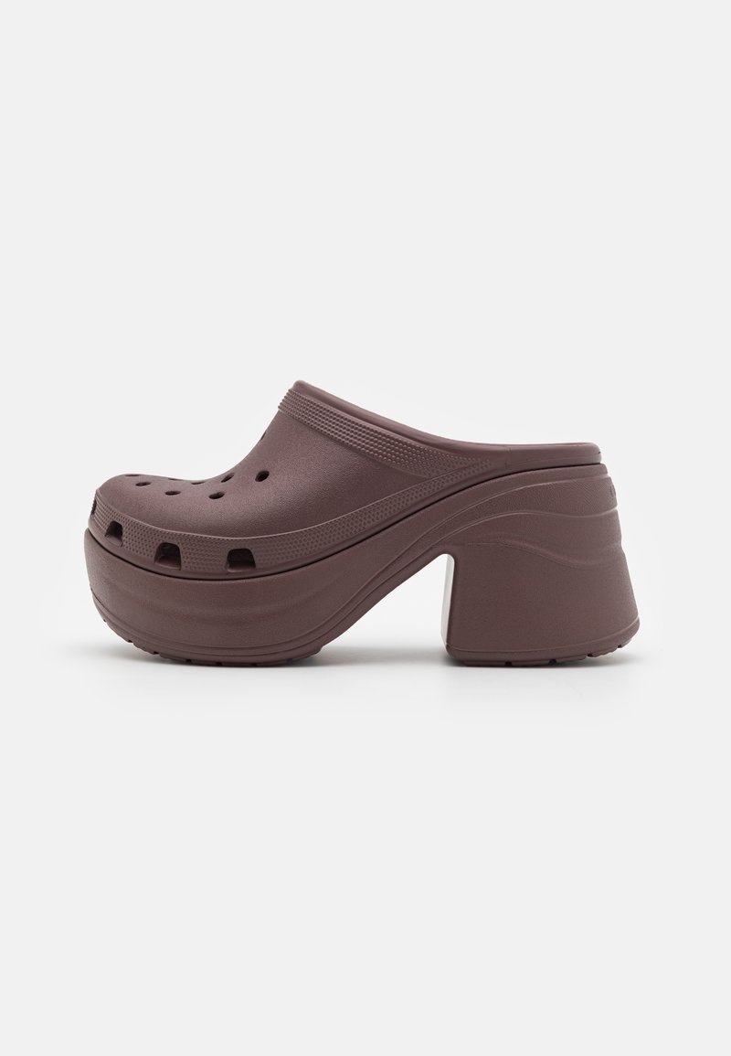 Crocs SIREN UNISEX - Slip-ins med hög sula - mocha