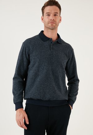 REGULAR FIT - Stickad tröja - dark blue