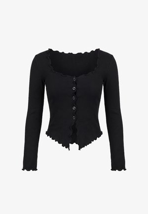 usha, SET - Strickjacke - black